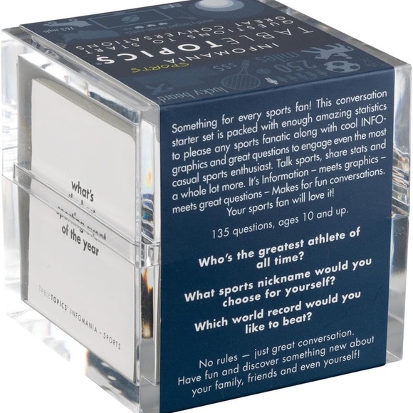 TableTopics Infomania Sports - 135 Sports Conversation Cards - Picture 2 of 4